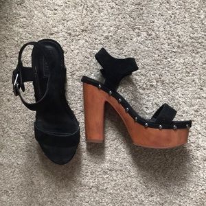 Black/Brown wedge heel from Forever 21
